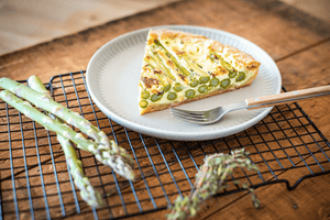 Käsewähe mit Spargel