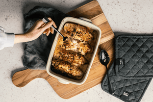 Überbackene Chicorée-Schinkenrollen