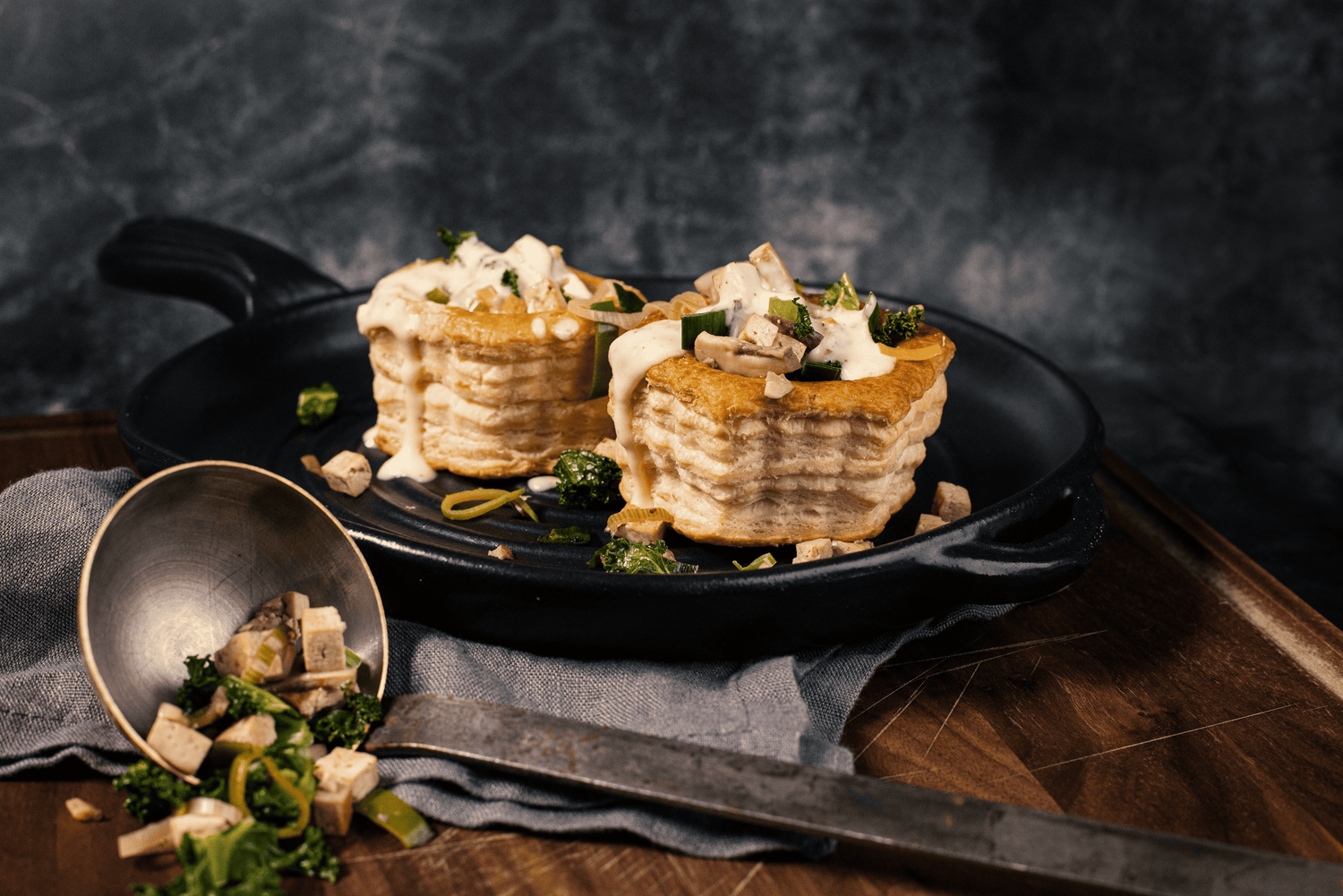 Pastetli mit Käsefüllung