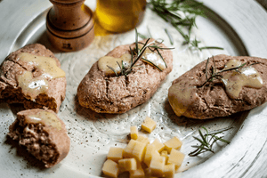 Dinkel-Käse Ciabattas