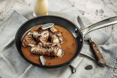 Rindsröllchen mit Käse