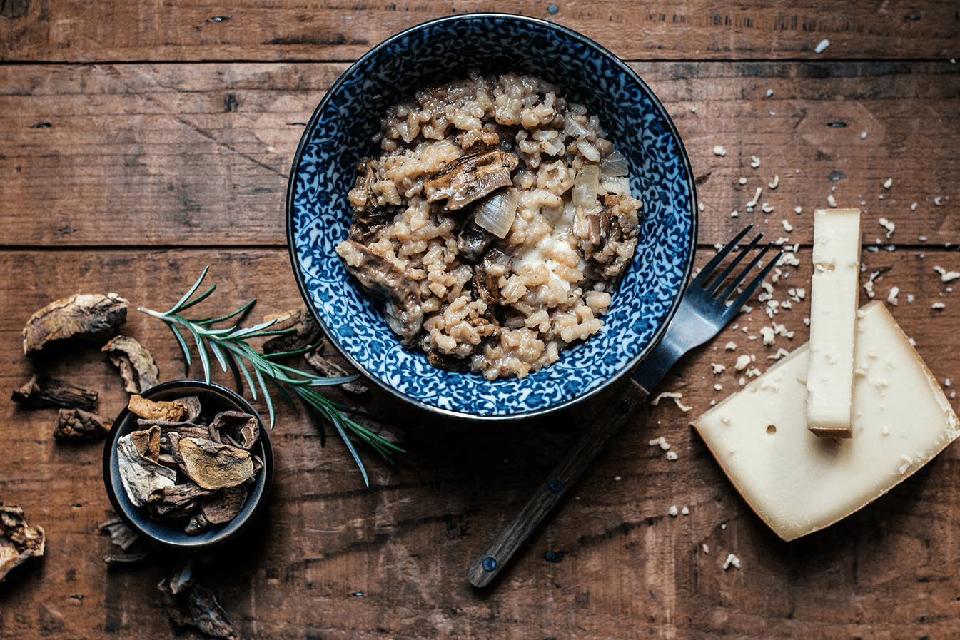 Steinpilz Risotto mit Käse
