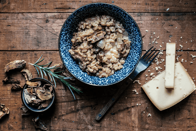 Steinpilz Risotto mit Käse