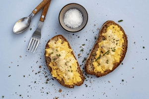 Überbackene Rührei-Schnittchen